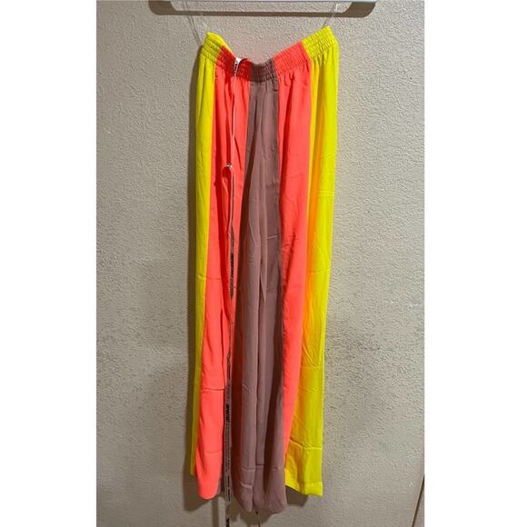 NWT HOUSE of CB Margot Sheer Striped Multicolor
Vibrant Pants extra small - Picture 4 of 7
